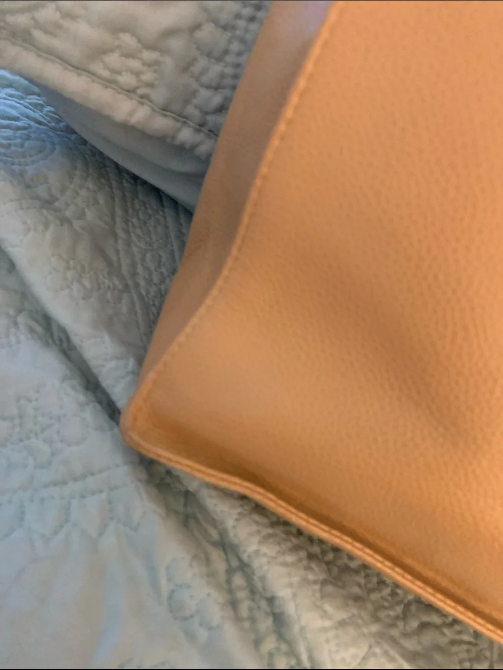 CHANEL Tan Leather Tote with Matching Zip Wallet